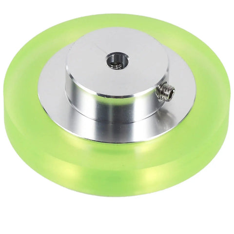 Pro Grade Aluminum Polyurethane Encoder Wheels Built Tough For Exact Speed And Position Tracking Heavy Duty Industrial Rotary Sensor Gauge High Resolution 200Mm Perimeter 3 Pack green encoder wheel with aluminum center and bore.