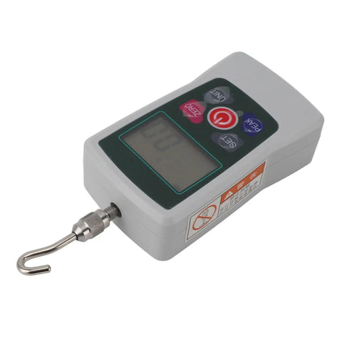 Straight Shooting Digital Force Gauge For Push And Pull Applications Featuring A High Resolution Backlit Display And Tight Tolerance From 30 To 300 Newtons, compact design with digital readout.