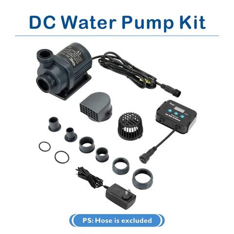 24V DC Water Pump With LCD Display Controller For Saltwater Aquarium Ultra Quiet Inline Or Submersible Return Pump 800 GPH Kit