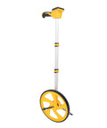 Digital Measuring Wheel With Backlit Display Smooth Rolling Features Built Tough For Rugged Construction landscaping close-up side view