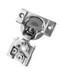 40 Pack One Half Inch Overlay Soft Close Face Frame Cabinet Hinges With 105 Degree Six Way Adjustment And Three Cam Concealed Kitchen Cabinet Door Hinges With Screws Included Easy Install, close-up view