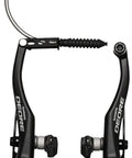 Rear 107mm V Brake System With Rock Solid Stopping Power, Lightweight Yet Durable Aluminum Build, S70C Cartridge Shoes Compatible, Black Finish