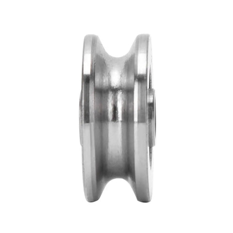 10 Piece V1804 2RS V Groove Roller Bearings 4X18X8MM Silky Smooth Heavy Steel Design side view of a roller bearing for motors and tools