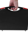 Badass Plastic Toolbox With Ergonomic Handle Designed For Mechanics And Handymen Who Demand Durability Compact Gear Slinger for easy transport by hand.