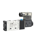Heavy Duty Pneumatic Directional Valve Solenoid 24V Dc Mvsc 220 4E Series with pressure markings for automated machinery.