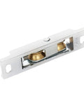 Top Notch Stainless Steel Window Pulleys For Sliding Doors And Cabinet Hardware U Groove Double Wheel Heavy Duty Smooth As Silk Silver Plate Replacement Components Pair, detailed view of double wheel pulley.