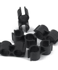 6 Black 25 Millimeter H Type Plastic Pipe Clamps from 12 Pack Rock Solid Plastic Pipe Clamps H Type Tubing Connectors Quick Grab Snap Locks For Shop Racks Diy Pipe Linking Hardware Indoor Outdoor.