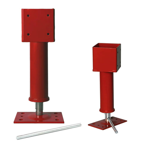Beefy 4x4 Screw Jacks Adjustable Post Levelers For Home Basement Crawlspace And Shed Lifting Height Range 14.5 To 18.5 Inches