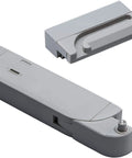 Interior Door Soft Closer Quieting Rough Door Swings And Muting Loud Slam Bangs On Regular Hinged Doors Up To Ninety Nine Pounds Hassle Free Left Mount Gray close-up of gray soft close mechanism with adjustable dampener