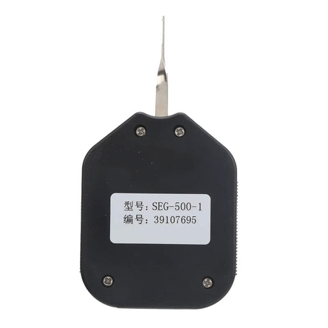Portable Gram Tension Meter Single Pointer Dynamometer With 500G Range For Dead Simple Pull Force Testing built from ABS alloy back view.