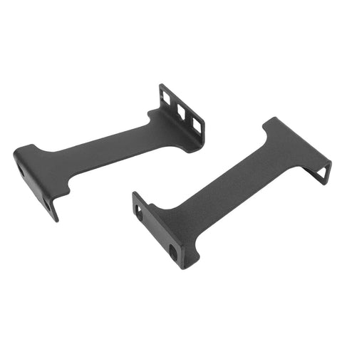 1U Server Rack Depth Extender For 19 Inch Cabinets Uses Aluminum Alloy With 4 Inch Depth Adjustment, Black metal brackets for server racks.