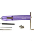 M2x0.4 Threaded Insert Repair Kit With Installation Tool Tap Drill Bit And 20 Stainless Steel 304 Inserts For Quick Easy Durable Thread Restorations In Metal Or Plastic Built To Last including purple handle, tap, and drill bit