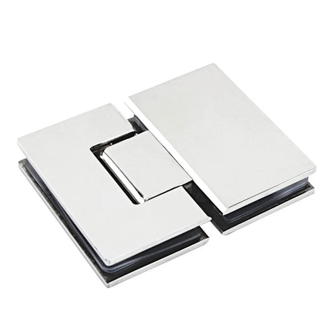 Top Shelf 304 Stainless Steel Frameless Glass Shower Hinges 2 Pack swivel hinge detail showing high-quality finish.