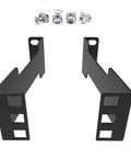 1U Server Rack Mount Adapter Set For Shallow Depth Storage And Data Center Cabinets includes heavy duty black metal rails and mounting hardware.