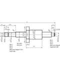 Get Your Smooth High Load Ballscrew Kit RM1605 With 550mm Travel Plus End Machined Support Housing BKBF12 And SFU1605 Coupler For Pro Machining Jobs, technical drawing