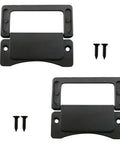 3 Inch Black Flush Pull Ring Handle Hidden Recessed Furniture Grip Zinc Alloy Set Of 2 for cabinets and drawers with screws