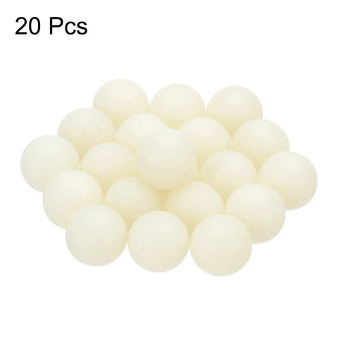 20 Pack White Nylon Bearing Balls Three Quarter Inch G2 Precision Solid Spheres, 20 white nylon spheres for machinery use.