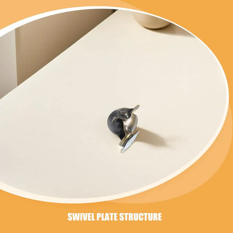 Close-up of Vintage Bronze Furniture Casters With Brake 8 Pack Swivel Plate Wheels, showcasing the swivel plate structure.