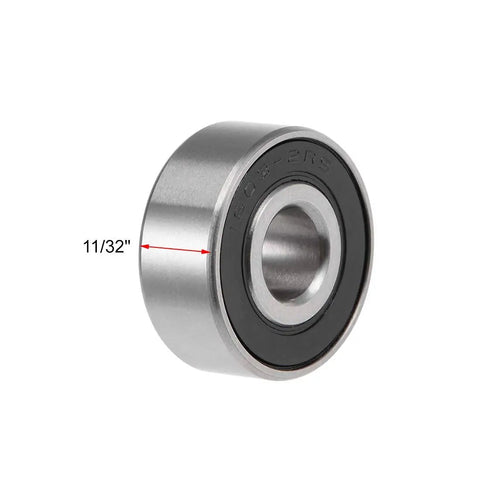 Heavy Duty Deep Groove Ball Bearings 1603-2RS Double Sealed Chrome Steel 5/16X7/8X11/32 Inch showing 11/32 inch size