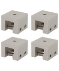 4 Pack Aluminum Standing Seam Clamps For Solar Panel Installation With Stainless Steel Screws Roof Seam Brackets, side view