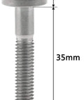 Hardcore Gold Titanium Hex Bolts For Street Bikes And Cruisers Corrosion Proof Heavy Duty Fasteners With Crisp Threads Sturdy As Heck Keeps Your Rig Running Butter Smooth And Looking Fire Every Ride, 35mm length, 8mm width, titanium material.
