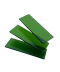 Badass Laser Safety Window Panel, Heavy Duty Protective Filter Shield Blocks Harmful Light from 900 to 1100Nm, stacked green filter panels.