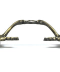 Top Notch Vintage Arched Cabinet Pull With Heavy Duty Antique Bronze Finish, 3-inch centers for kitchen cabinets and bathroom drawers.