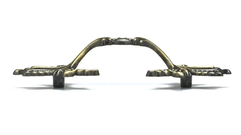 Top Notch Vintage Arched Cabinet Pull With Heavy Duty Antique Bronze Finish, 3-inch centers for kitchen cabinets and bathroom drawers.