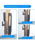 Image showing measurement instructions for Solid Choice Face Recognition Smart Lock And Biometric Deadbolt for proper installation.