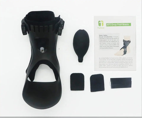 Drop Foot Brace With Inflatable Airbag For Stroke Recovery Lightweight AFO Ankle Foot Orthosis Support For Left Leg Hemiplegia