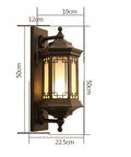 Super Slick Matte Black Waterproof Outdoor Wall Sconce Built Tough Heavy Duty Aluminum Porch Lantern With Frosted Glass UL Listed lighting fixture dimensions.