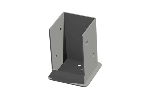 Heavy-Duty Galvanized Steel Post Bases for 4x4 Wood Posts Bolt-Down Mount Kit for Decks, Patios and Concrete Surfaces Includes Screws