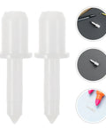 Hella Tough 50 Piece Louver Shutter Repair Kit Featuring Spring Loaded Replacement Pins For Quick Window Restoration, white plastic pins.