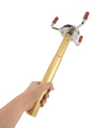 Slick High Ceiling Smoke Sensor Removal Tool featuring a tight aluminum alloy claw, held by hand, for fire alarm extraction.
