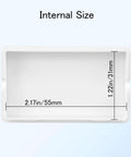 Compact ABS Plastic Electrical Project Box Enclosure Kit 8 Piece White Small Junction Box For DIY Power Electronics Space Saving Enclosure With Internal 2.17 x 1.22 x 0.47 Inches, internal size view