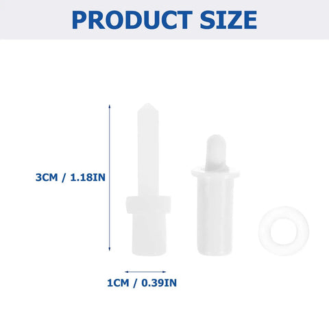 Durable As Heck Universal Shutter Pin Repair Kit For Fast Swap Window Louver Hardware White Spring loaded size 3cm and 1cm parts