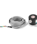 Photoelectric Rotate Encoder For Industrial Automation 3 Phase Hollow Shaft GTK3808 24V with coiled cable and compact design.