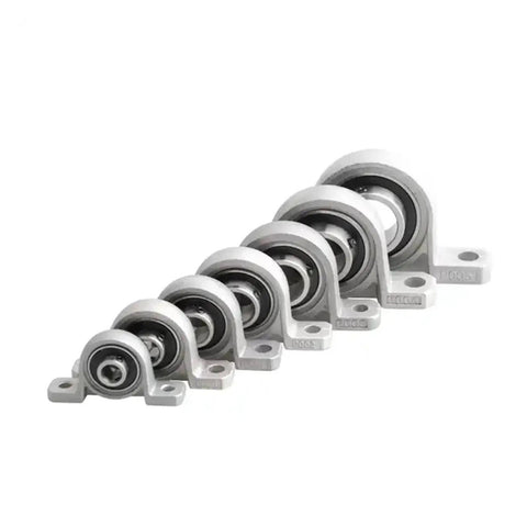 Premium Compressor Bearing Block With Spherical Roller Pillow Block Mount For 17mm Bore Id 5 Piece Set in varying sizes.