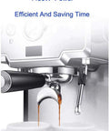 Italian Style Semi Automatic Espresso Maker For Home Use With Steam Frothing And Cappuccino Milk Foam Manual Brew Control