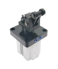 Top Shelf Compact Stopper Cylinder Plug And Play Setup with heavy-duty aluminum body for industrial automation uses.
