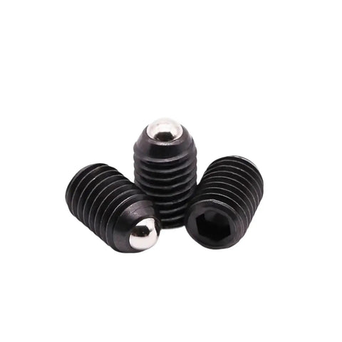 Top Shelf Stainless Steel Spring Ball Plungers Loaded With Hex Drive Snappy Locking Action M8 X 30mm Precision Set Screws for industrial use.