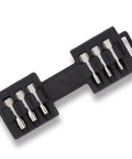 Compact Ratcheting T Shaped Socket Driver Multi Tool With Secure Locking Chuck For Squat Spots And Swift Screw Tasks, 9 bits on holder.