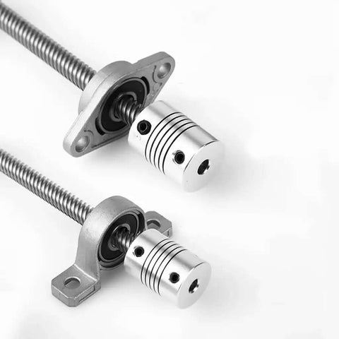 Upgrade Your 3D Printing Game With This Premium T8 Lead Screw Kit Featuring A Durable Vertical Horizontal Setup Perfect For CNC Machines And Engravers Including A Smooth KFL08 Nut Bearing Set In Multiple Lengths From 100mm To 600mm For Epic Accuracy, T8 lead screw with KFL08 bearing and coupler