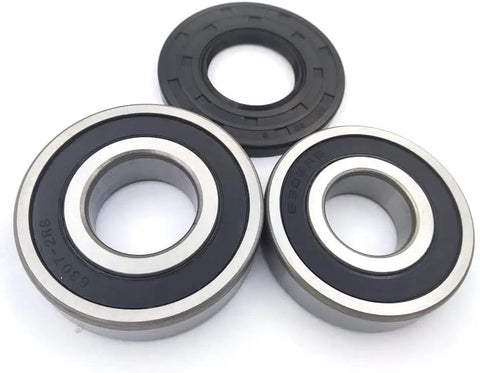 Kick Some Noise To The Curb With This Premium Washer Tub Bearing And Seal Replacement Kit For FTF530 Models showing bearings and seal.