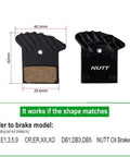 Hydraulic Disc Brake Pad Set For Bicycle And Scooter, 2 semi-metallic resin pads with size dimensions, compatible models listed