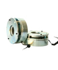 EFZRZYJ micro power-loss electromagnetic brake assembly, metal housing with wiring, front-angle view