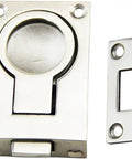 Hardcore Marine Grade 316 Stainless Steel Flush Pull Ring Handle Built Like A Tank For Boat Hatch Lockers And Deck Cabinets Slick Finish Meets Every Demand, size 59.9x41mm.