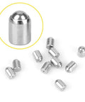 Rock Solid 304 Stainless Steel Pin Plungers For Cabinet Doors And Drawers Precision Machined in a pack of 20, showcasing smooth design.
