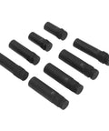 Thin Walled Cr Mo Steel Lug Nut Socket Set With Spline Lug Nut Keys, 8 Pc Wheel Lock Removal Tool Kit, arranged on white
