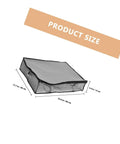 3 Pack Underbed Storage Bags Fabric Foldable Clothes Organizer Maximize Drawer Space For Bedroom Closet Container Non Woven Material, size dimensions displayed.